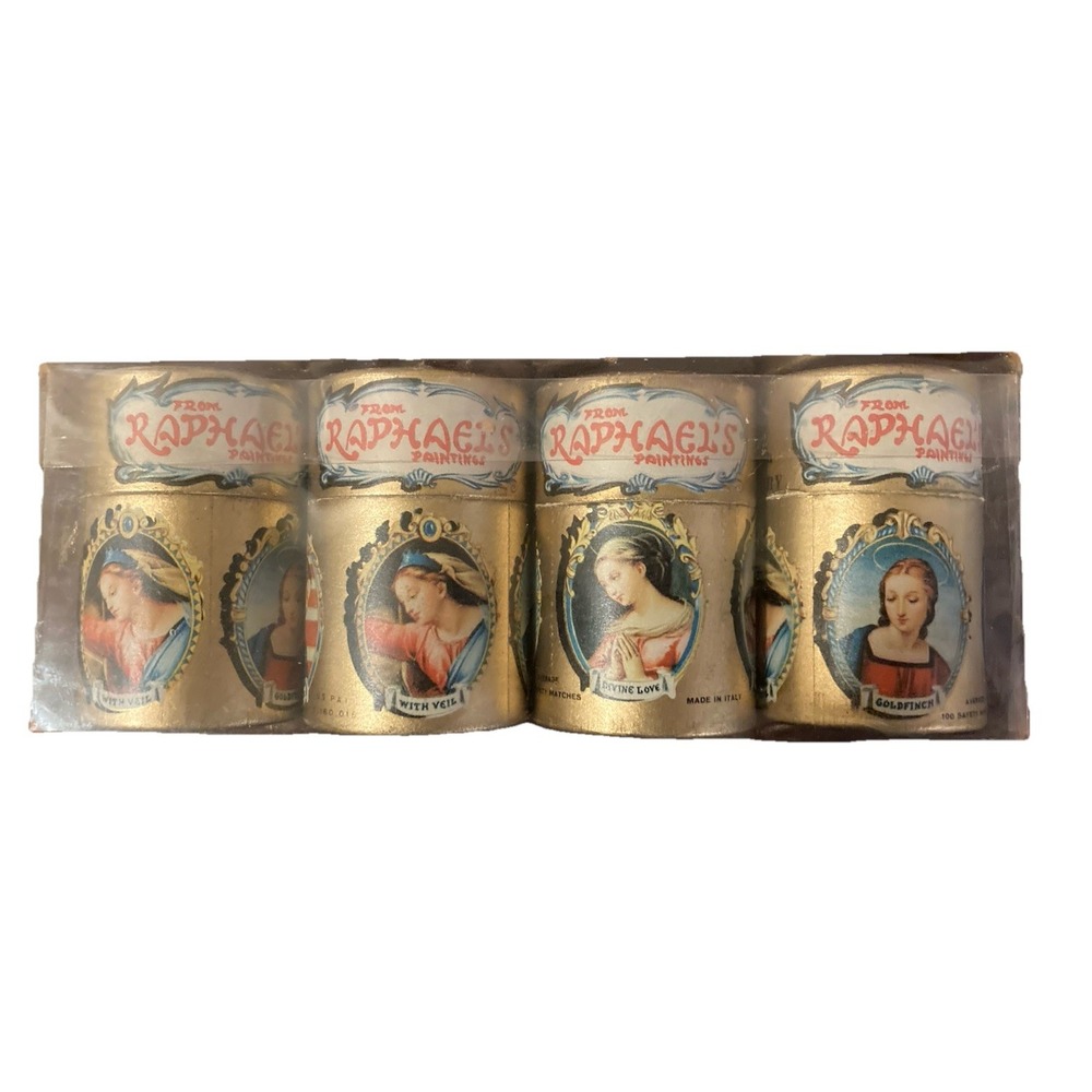 Vintage Matches Kingsbridge Golden‎ Elegance Lot of 4 NOS Raphael Italy